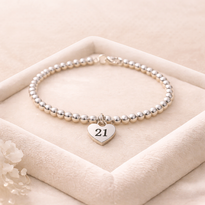 21st birthday keepsake bracelet