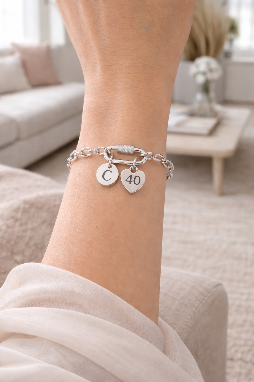 40th birthday  bracelet