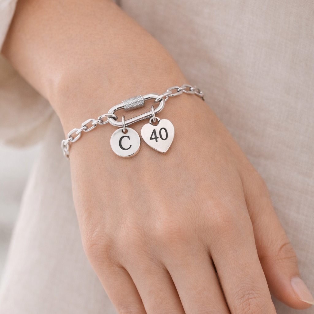40th birthday keepsake bracelet