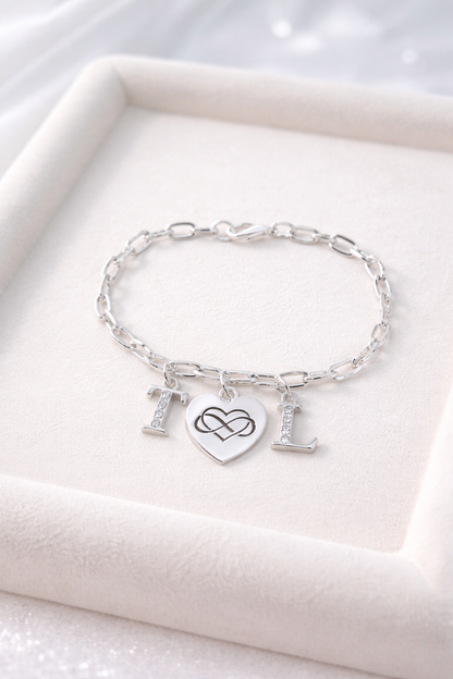  Infinity Heart Bracelet