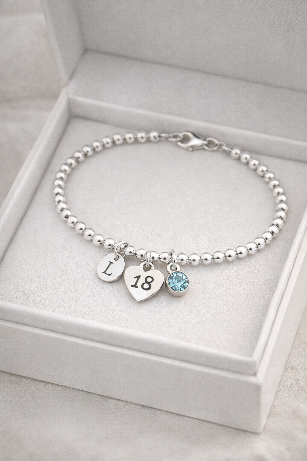 Personalised 18th birthday bracelet keepsake gift for daughter or granddaughter