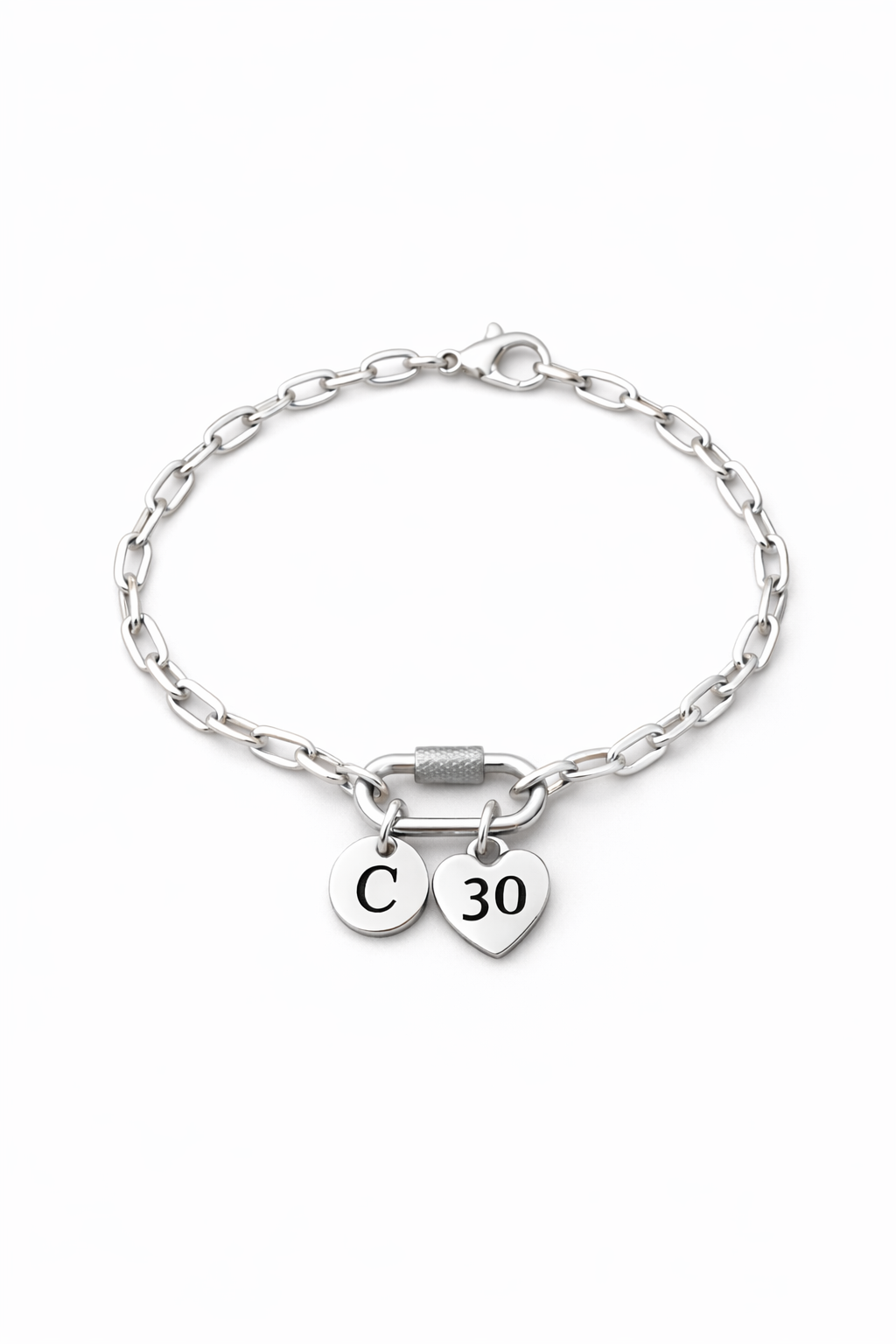 Sentimental 30th birthday jewellery personalised initial
