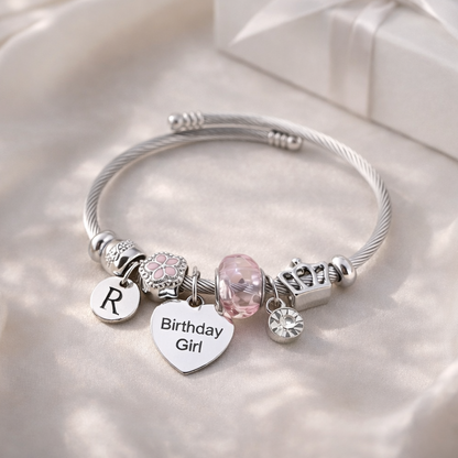 initial bracelet for girls birthday jewelry gift
